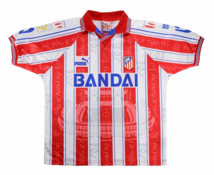 Atletico Madrid 1995/96 Home Retro Shirt Soccer Jersey