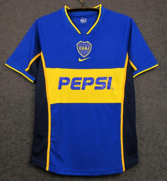 Boca Junior 2002/03 Home Retro Shirt Soccer Jersey