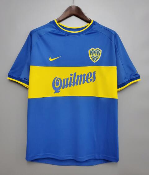 Boca Junior 1999/2000 Home Retro Shirt Soccer Jersey