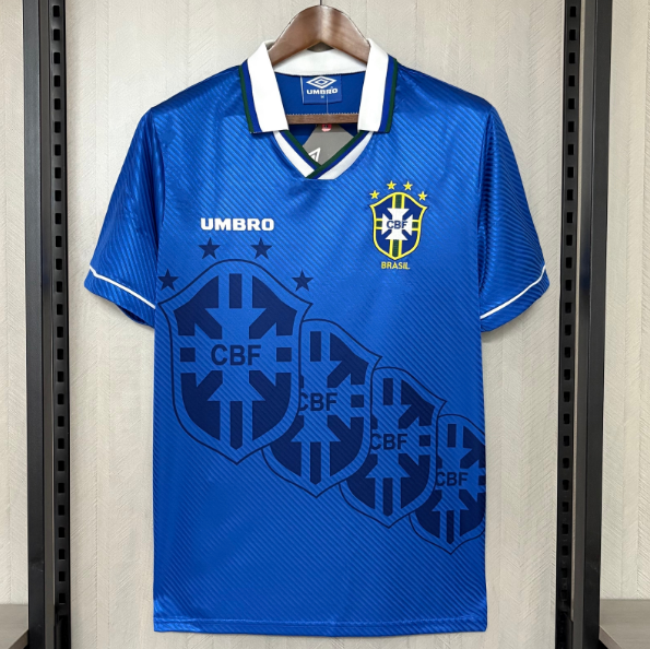 Brazil 1994 Away Retro Shirt Soccer Jersey
