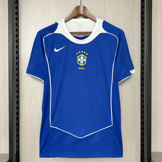 Brazil 2004 Away Retro Shirt Soccer Jersey