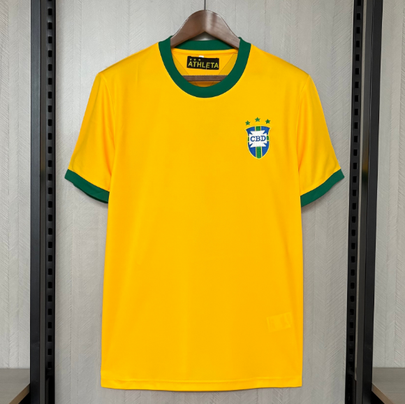 Brazil 1971 Home Retro Shirt Soccer Jersey
