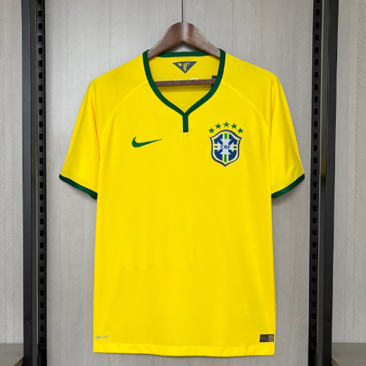 Brazil 2014 Home Retro Shirt Soccer Jersey