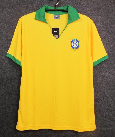 Brazil 1957 Home Retro Shirt Soccer Jersey