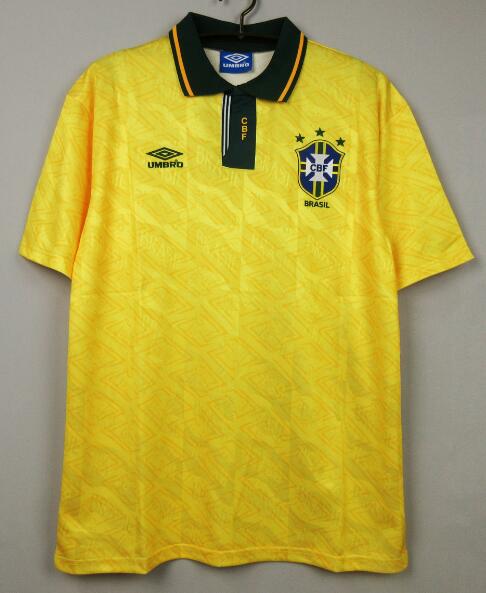 Brazil 1991/93 Home Retro Shirt Soccer Jersey