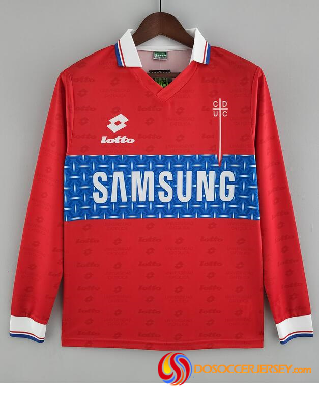 Club Deportivo Universidad Católica 1996 Third Retro Long Sleeved Shirt Soccer Jersey
