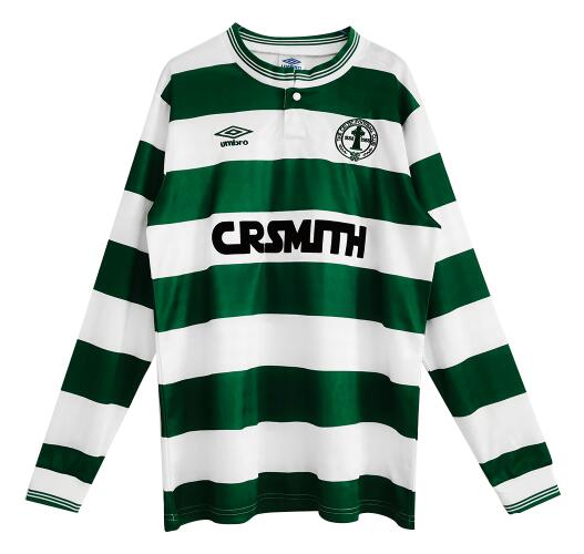 Celtic 1987/88 Home Retro Long Sleeved Shirt Soccer Jersey