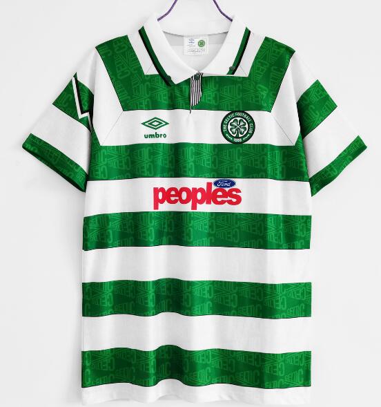 Celtic 1991/92 Home Retro Shirt Soccer Jersey