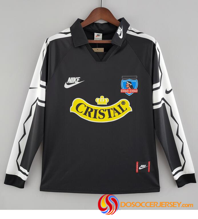 Colo-Colo 1995 Away Retro Long Sleeved Shirt Soccer Jersey