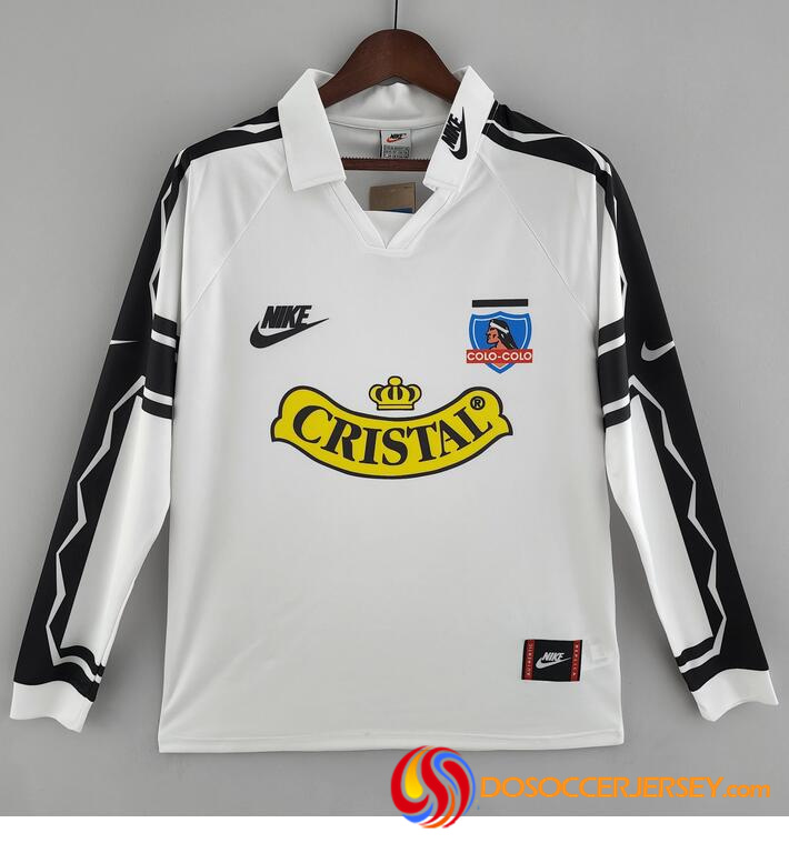 Colo-Colo 1995 Home Retro Long Sleeved Shirt Soccer Jersey