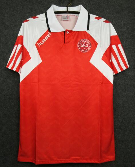 Denmark 1992 Home Retro Shirt Soccer Jersey
