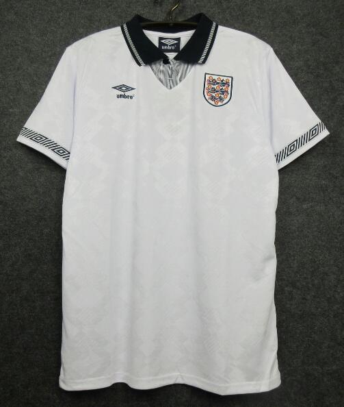 England 1990 Home Retro Shirt Soccer Jersey