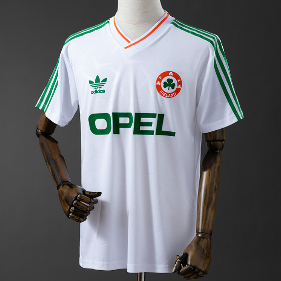 Ireland 1990 Away White Retro Soccer Jersey Shirt