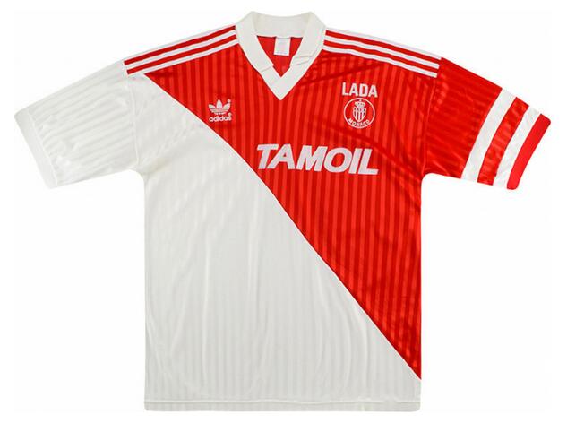 AS Monaco 1991/92 Home Retro Shirt Soccer Jersey