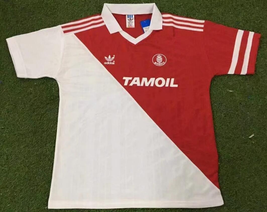AS Monaco 1992/94 Home Retro Shirt Soccer Jersey