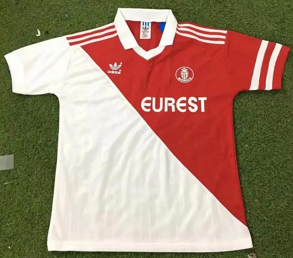 AS Monaco 1994/95 Home Retro Shirt Soccer Jersey
