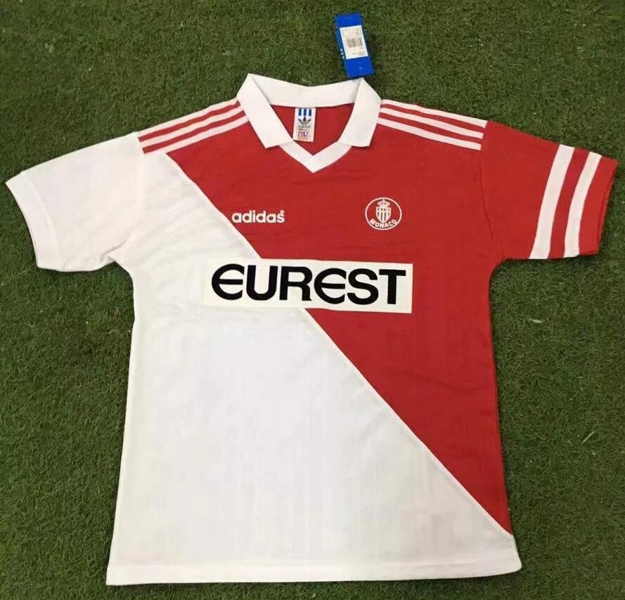 AS Monaco 1995/96 Home Retro Shirt Soccer Jersey