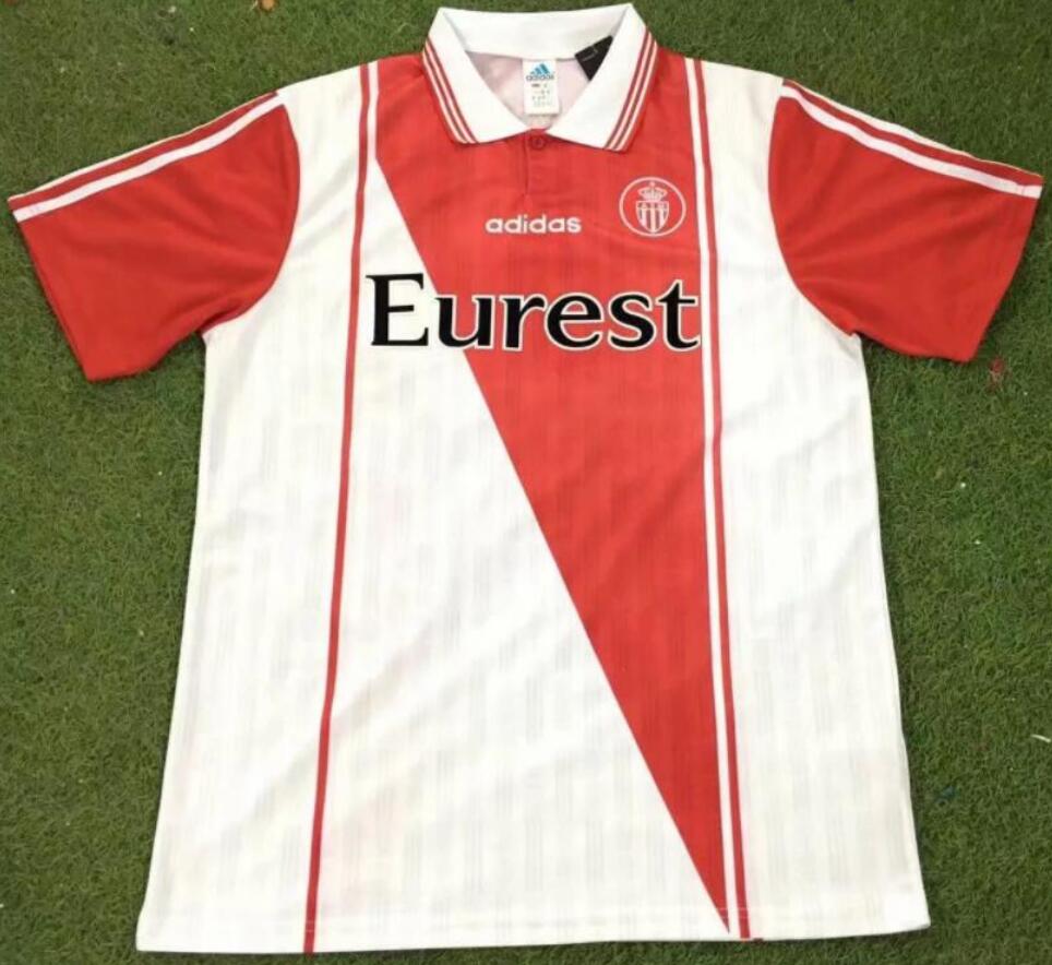 AS Monaco 1996/97 Home Retro Shirt Soccer Jersey