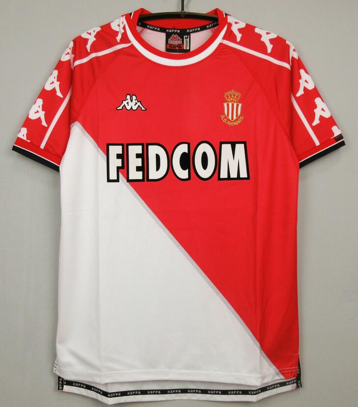 AS Monaco 1999/2000 Home Retro Shirt Soccer Jersey