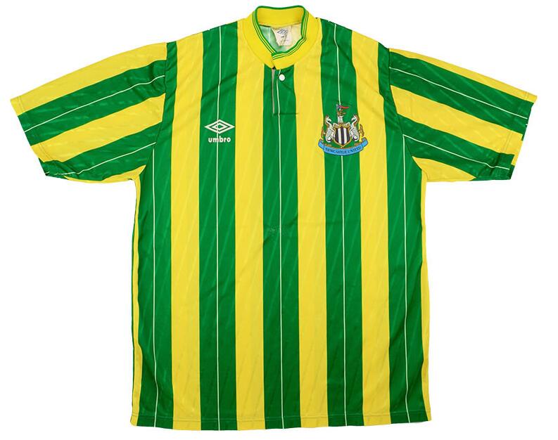 Newcastle United 1988/90 Away Retro Shirt Soccer Jersey