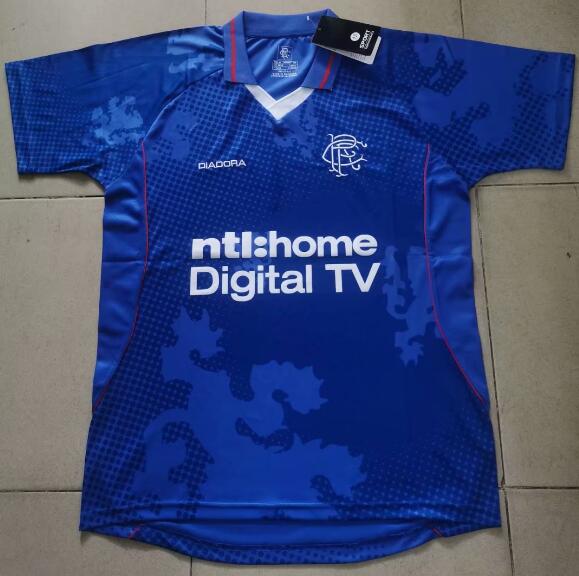 Rangers 2002/03 Home Retro Shirt Soccer Jersey