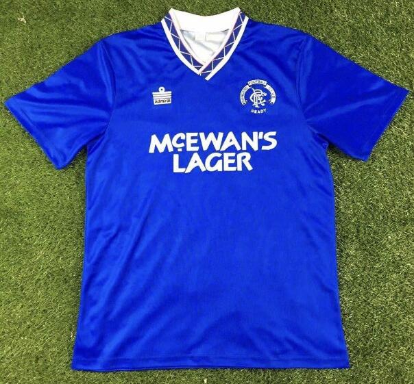 Rangers 1990/92 Home Retro Shirt Soccer Jersey