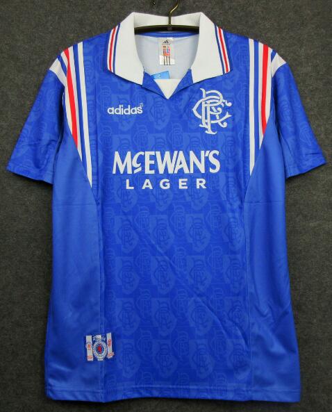 Rangers 1996/97 Home Retro Shirt Soccer Jersey