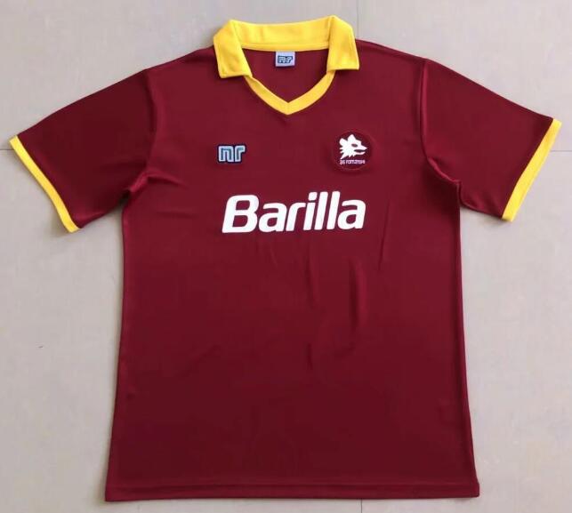 Roma 1989/90 Home Retro Shirt Soccer Jersey