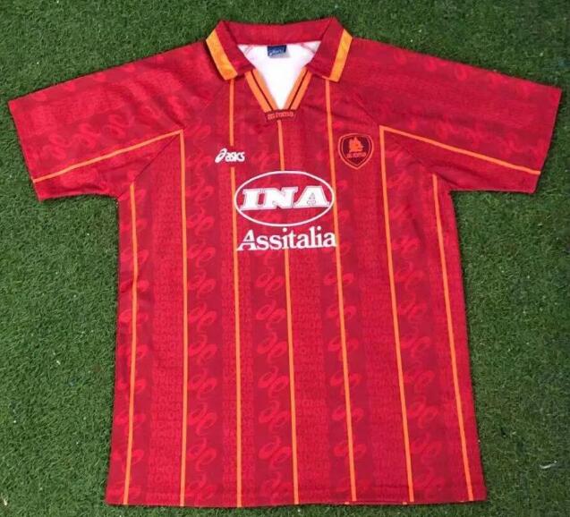 Roma 1996/97 Home Retro Shirt Soccer Jersey