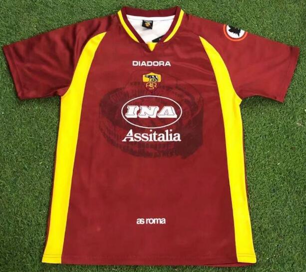 Roma 1997/98 Home Retro Shirt Soccer Jersey