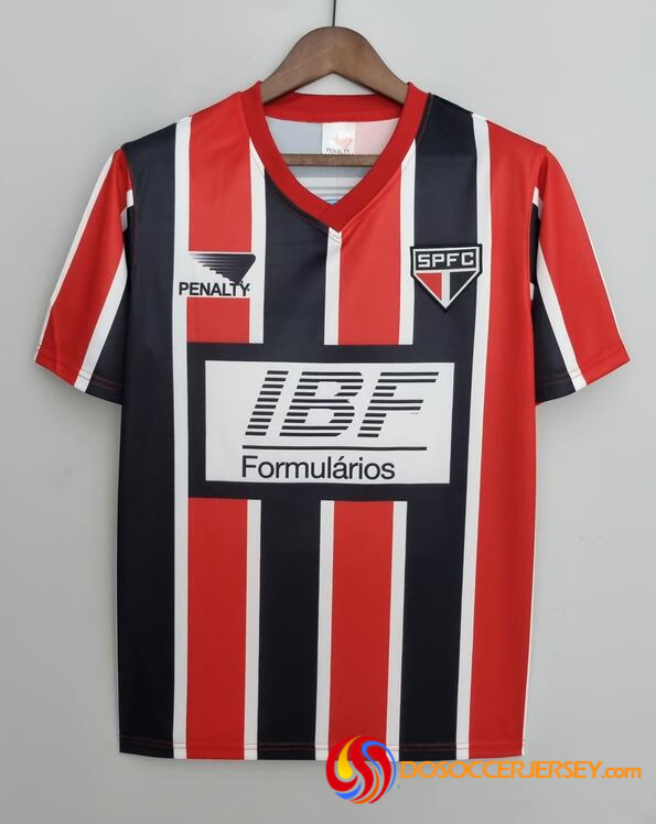 Sao Paulo FC 1991 Away Retro Shirt Soccer Jersey