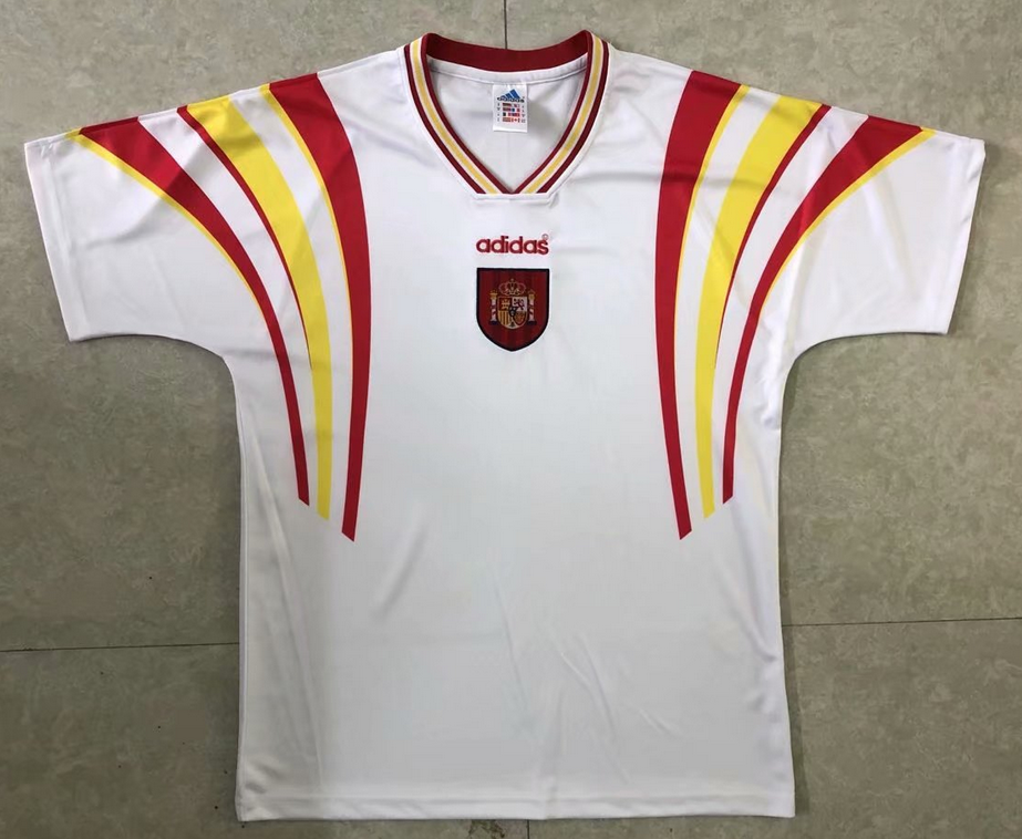 Spain 1996 Away Retro Shirt Soccer Jersey