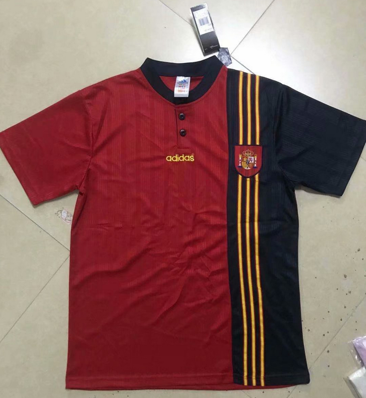 Spain 1996 Home Retro Shirt Soccer Jersey