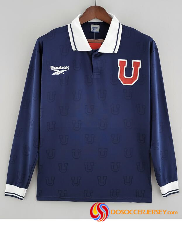 Club Universidad de Chile 1998 Home Retro Long Sleeved Shirt Soccer Jersey