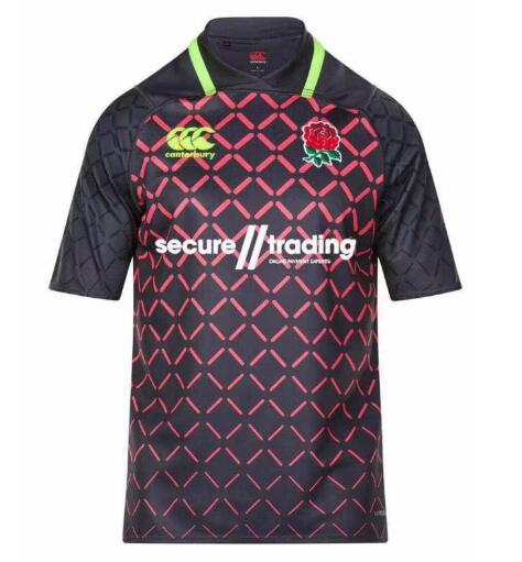 2018/19 England Away Black Red Rugby Jersey