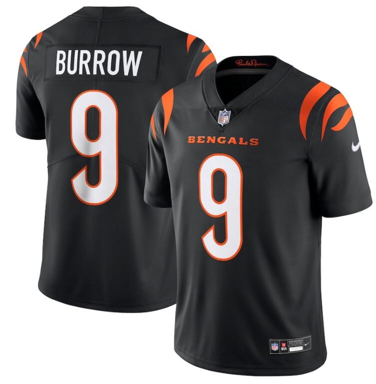 Joe Burrow Cincinnati Bengals Limited Jersey - Black