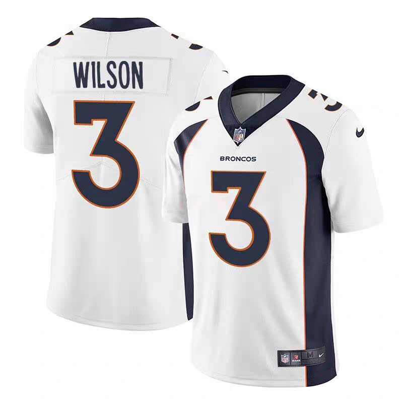 Wilson #3 Denver Broncos Limited Jersey - White