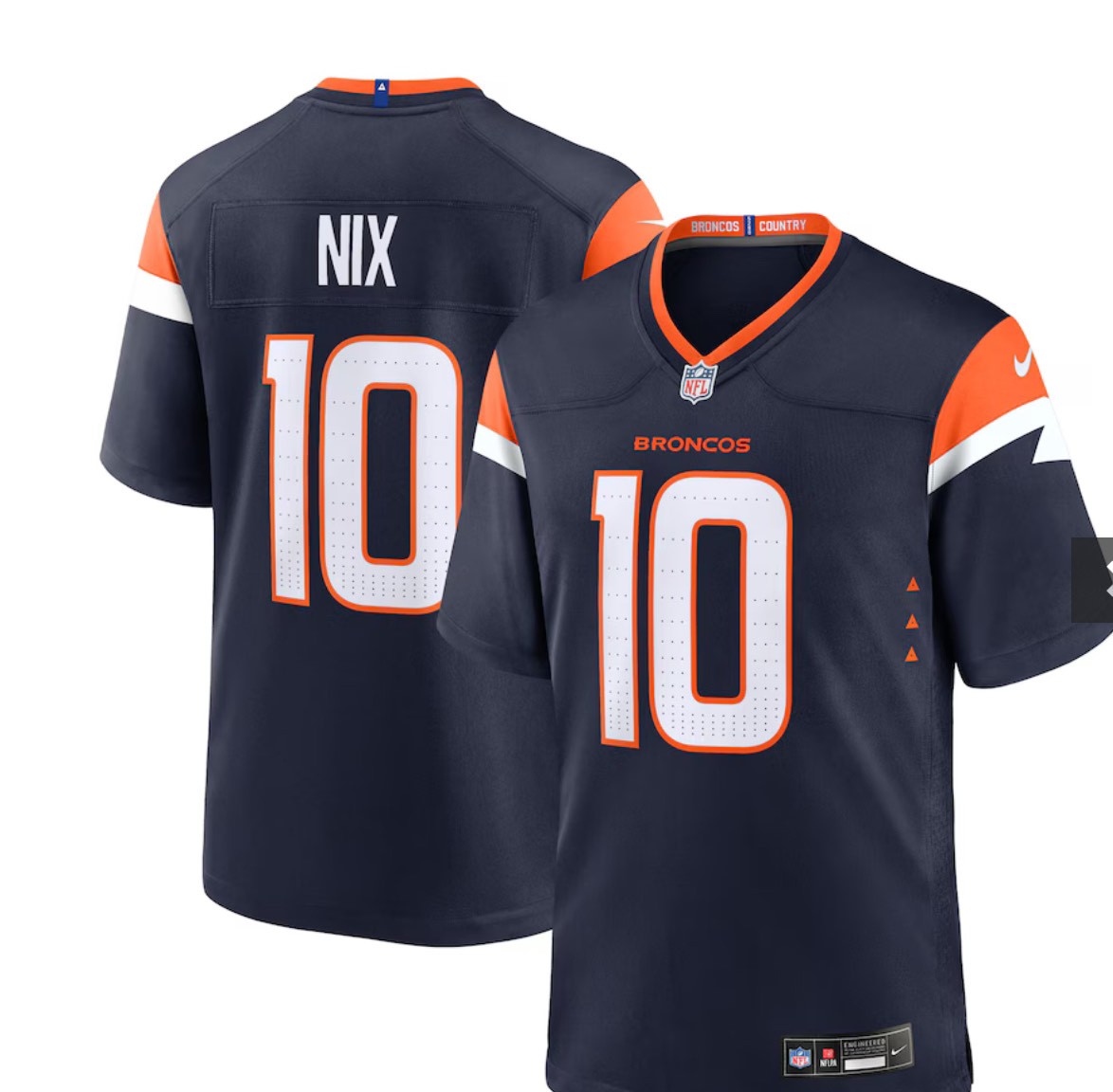 NIX #10 Denver Broncos Limited Jersey - Black 23/24