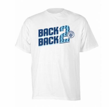 Manchester City 2019/2020 White Back 2 Back White T-shirt