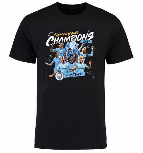 Manchester City 2019/2020 Black Champion T-shirt