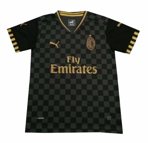 AC Milan 2019/2020 Black Gold Training Shirt