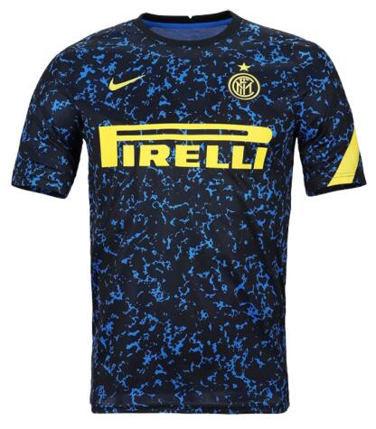 Inter Milan 2020/21 Training Shirt Black Blue Jersey