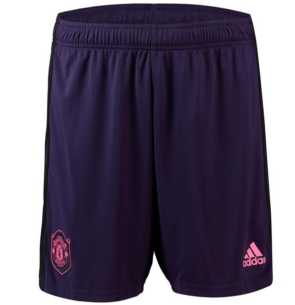 Manchester United 2019/20 Goalkeeper Purple Soccer Shorts