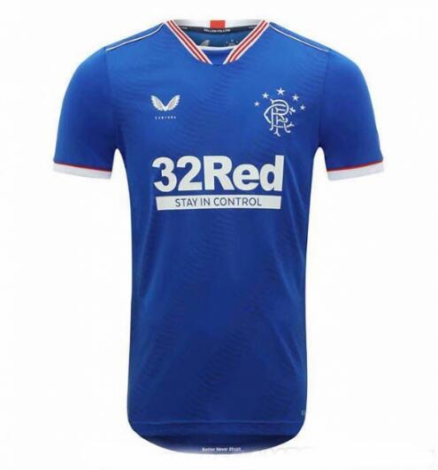 Glasgow Rangers 2020/21 Home Shirt Soccer Jersey