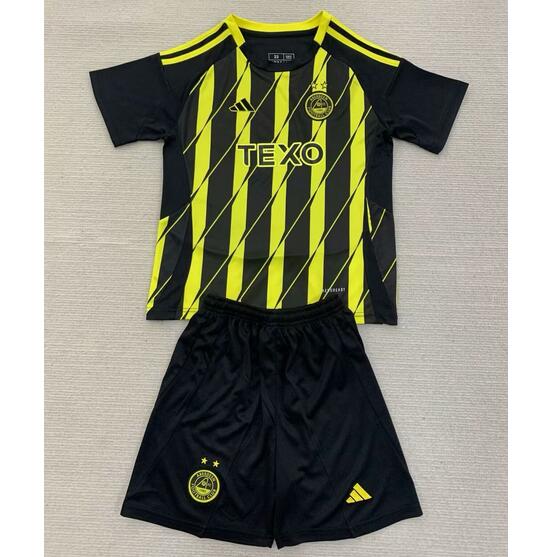 Aberdeen 2024/25 Away Kids Soccer Kit Children Shirt + Shorts