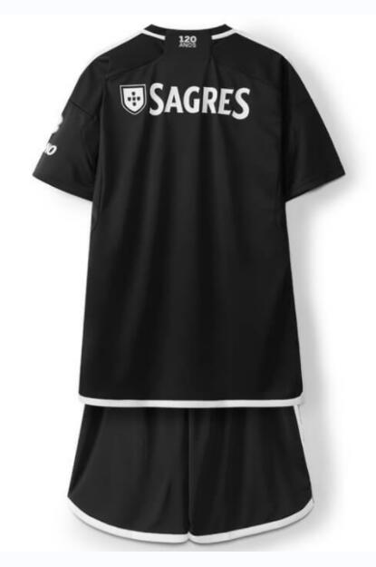 Benfica 2023/24 Away Kids Soccer Jersey Kit Shirt + Shorts