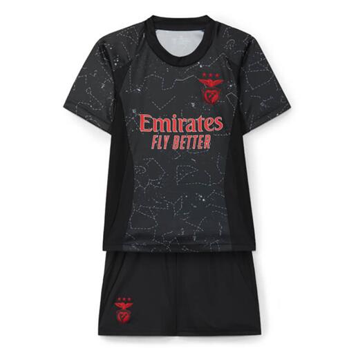 Benfica 2024/25 Away Kids Soccer Jersey Kit Shirt + Shorts