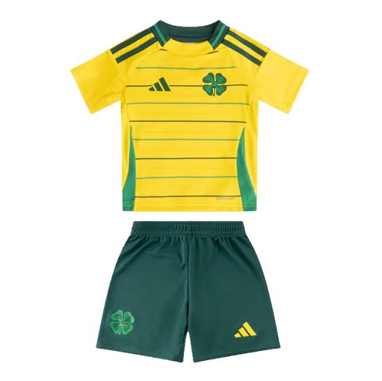 Celtic 2024/25 Away Kids Soccer Jersey Kit Children Shirt + Shorts