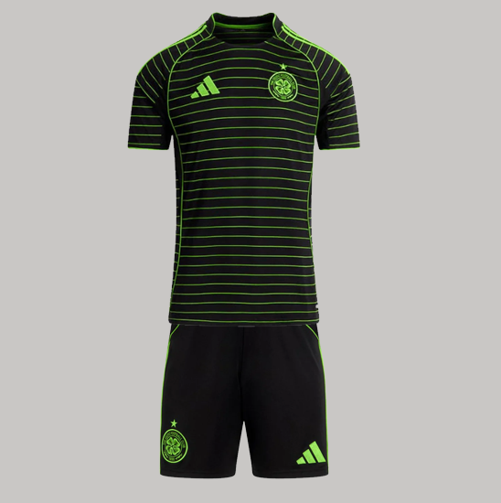 Celtic 2025/26 Away Kids Soccer Jersey Kit Children Shirt + Shorts