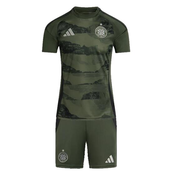 Celtic 2024/25 Third Kids Soccer Jersey Kit Children Shirt + Shorts